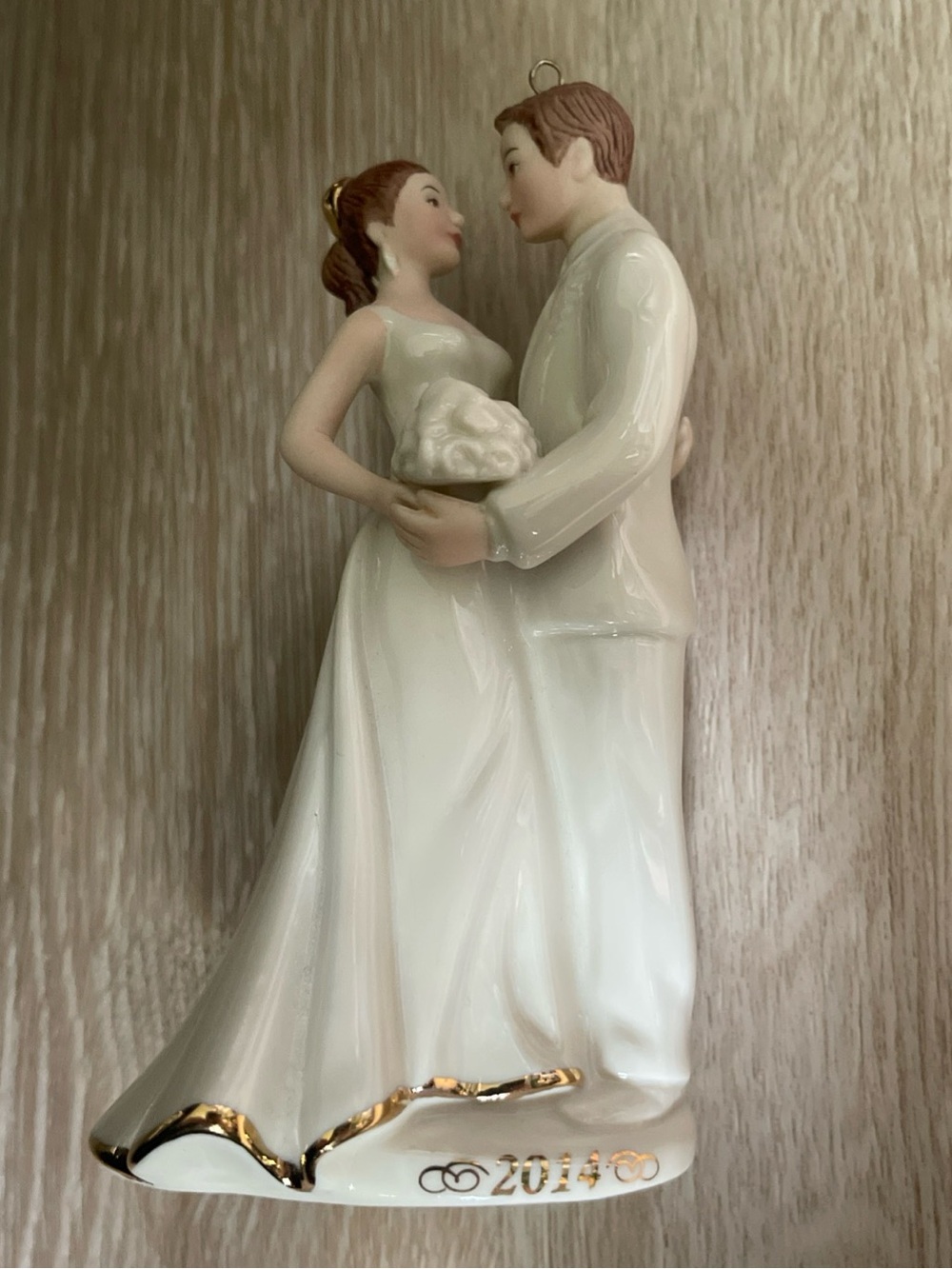 Lenox 2014 Bride and Groom Wedding Anniversary Annual Ornament